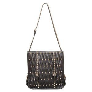 Valentino Rockstud Lattice Shoulder Bag